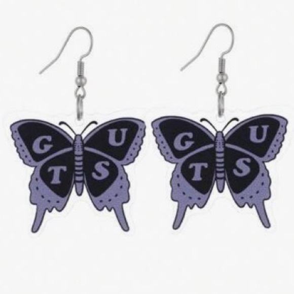*NEW* OLIVIA RODRIGO Themed GUTS Butterfly Earrings - Picture 2 of 6